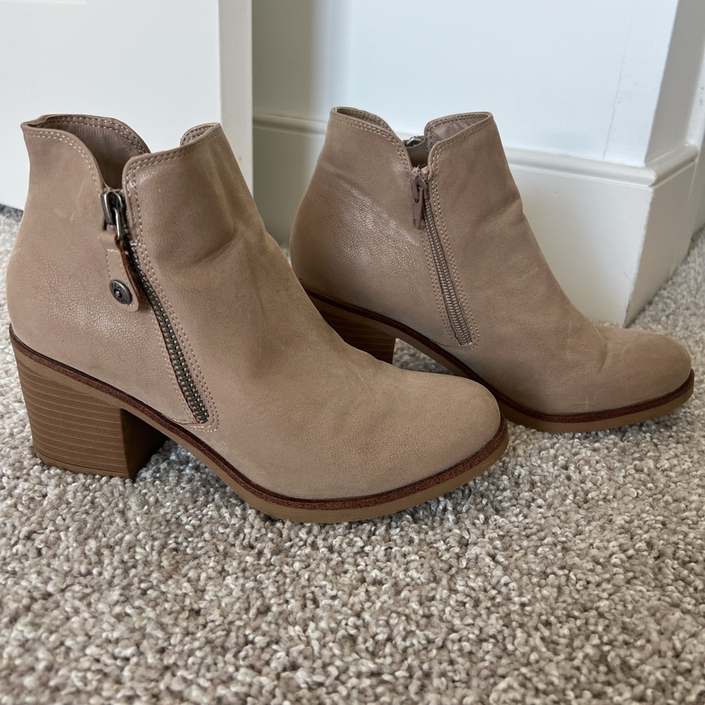 MIA Taupe Ankle Booties